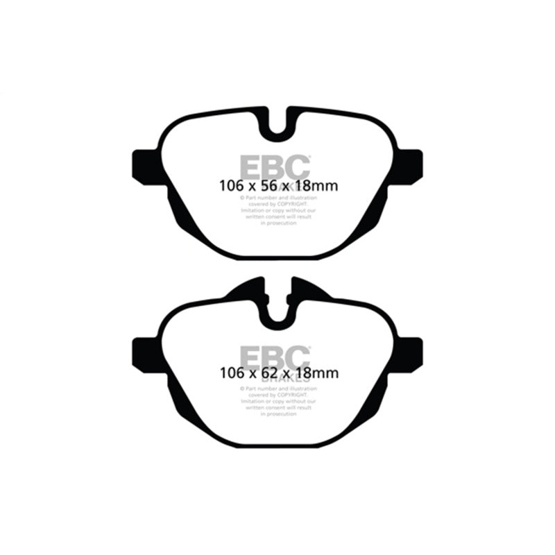 EBC 14+ BMW i8 1.5 Turbo/Electric Yellowstuff Rear Brake Pads