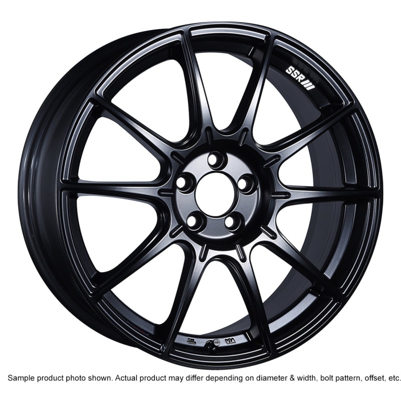 SSR GTX01 18×7.5 5×100 48mm Offset Flat Black Wheel