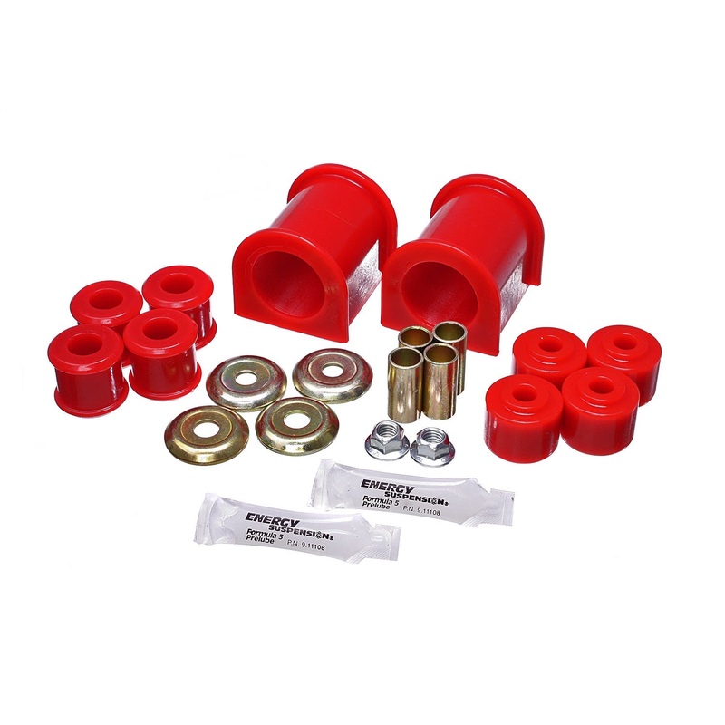 Energy Suspension 40.5022R Front Sway Bar Bushing Set Red 1 1/2″