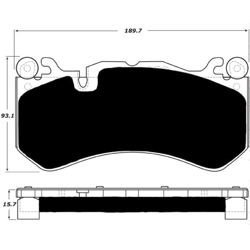 Porterfield Brake Pads for 2020 MERCEDES-BENZ C63 AMG incl S w/Red Calipers