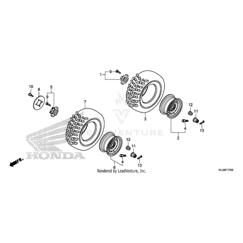 Tire (24X10.00-12Nhs) (Cheng Shin) by Honda