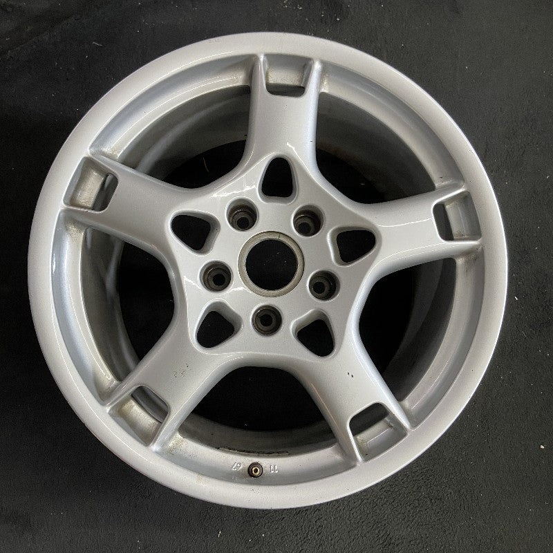 19″ PORSCHE 911 05 997 model 19×11 rear 5 spoke w/notches ends Original OEM Wheel Rim