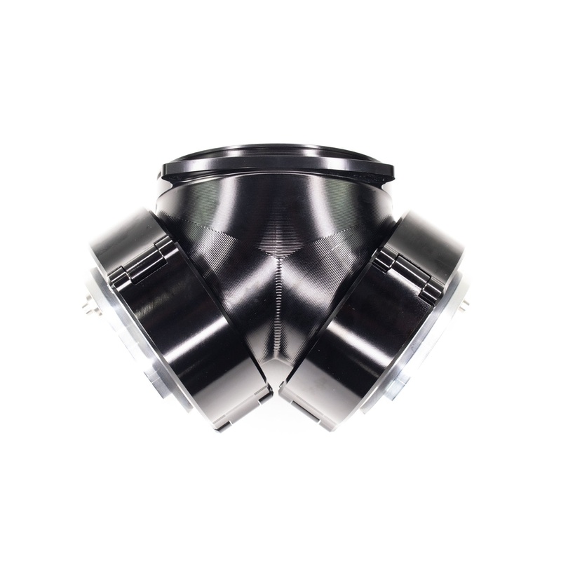 Attachment Only: Billet ‘Y’ Connection w/ 3″ Quick Seals for ICON 102mm – BLACK 10-14016BLK