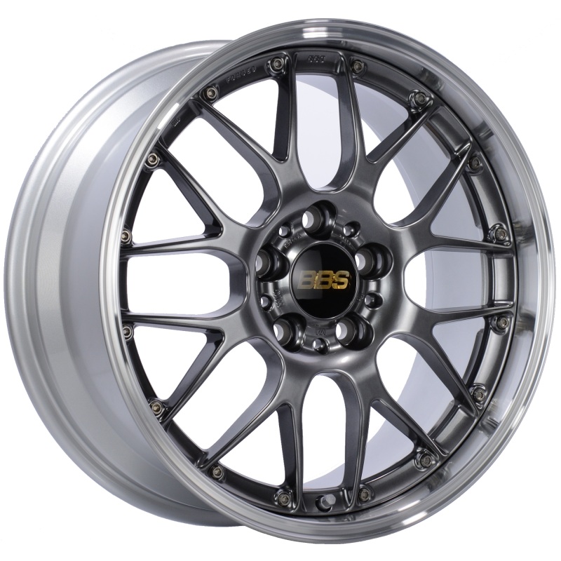 BBS RS-GT 20×8.5 5×114.3 ET43 Diamond Black Center Diamond Cut Lip Wheel -82mm PFS/Clip Required