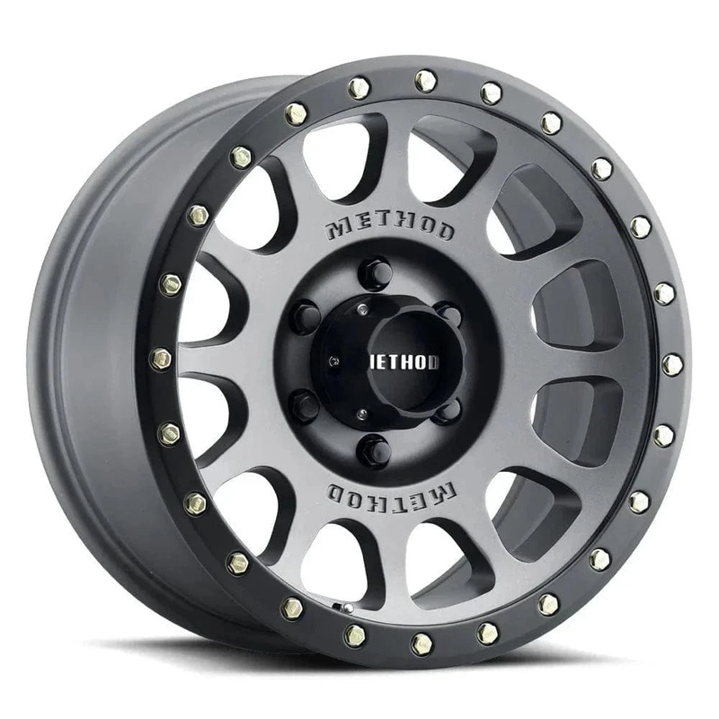 Method Race Wheels MR305 18″ 6×139.7 Titanium w/ Matte Black Lip