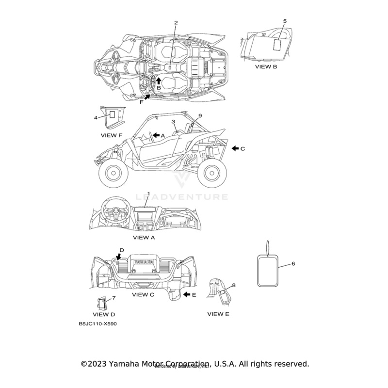 Tag, Warning by Yamaha