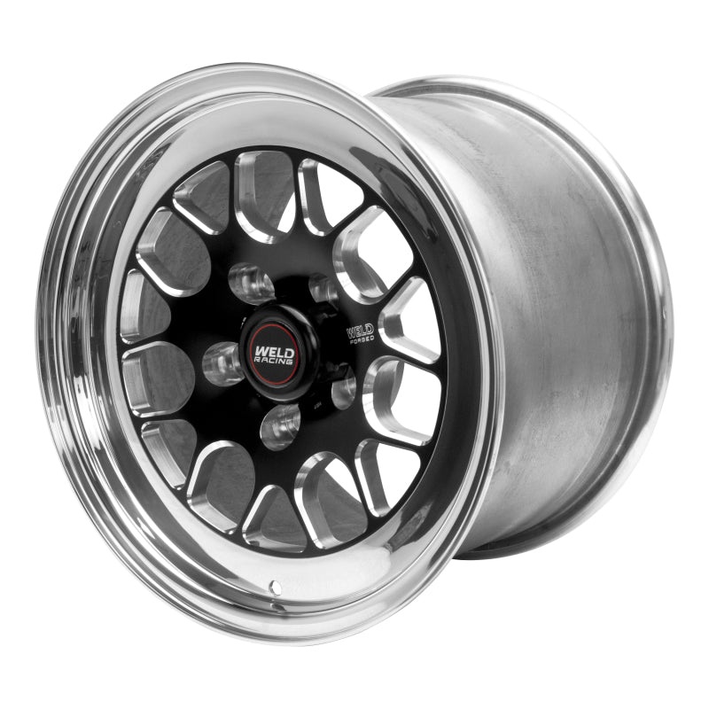 Weld S77 15×8.33 / 5×4.5 BP / 5.5in. BS Black Wheel (Low Pad) – Non-Beadlock