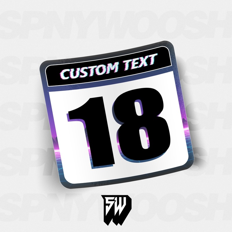 Autocross Numbers – Vaporwave