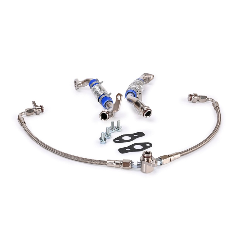 BMW N54 3.0L 135i 335i 535i 735i Twin TD03 Turbo Oil Feed Return Line Kit