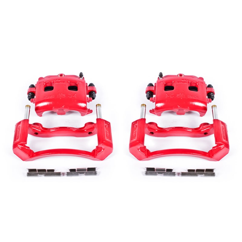 Power Stop 02-05 Dodge Ram 1500 Front Red Calipers w/Brackets – Pair