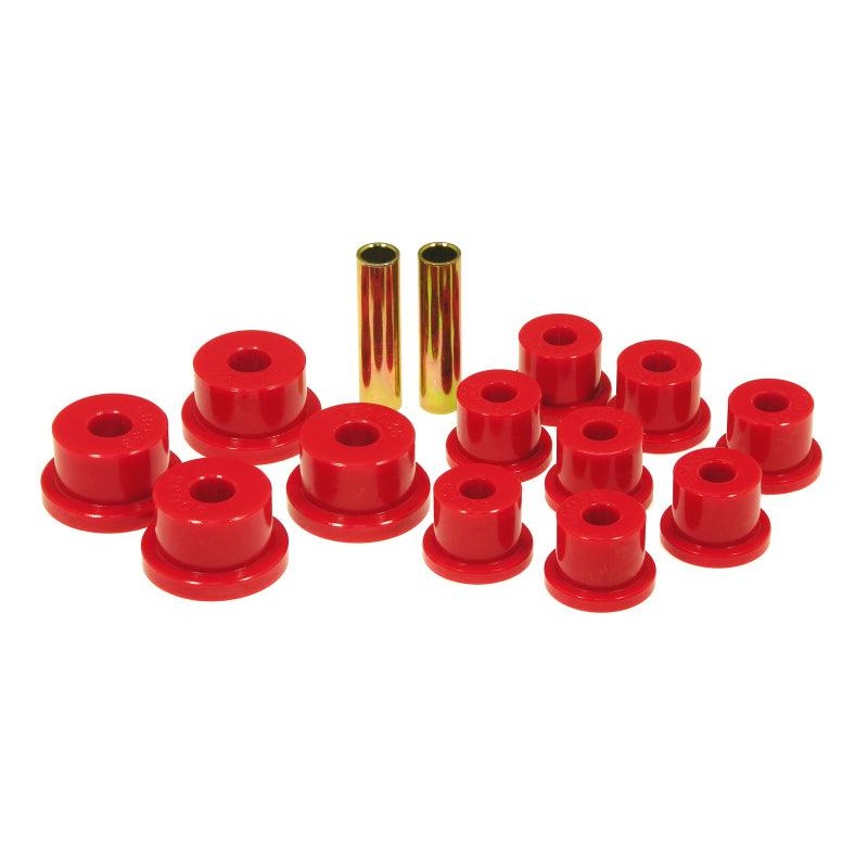 Prothane 85-88 Suzuki Samurai Spring & Shackle Bushings (OEM Shackles) – Red