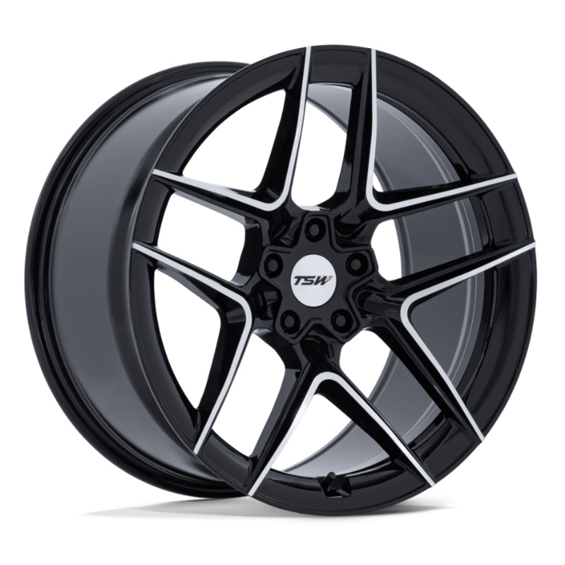 19×8.5 TSW Slipstream Gloss Black w/ Machined Face