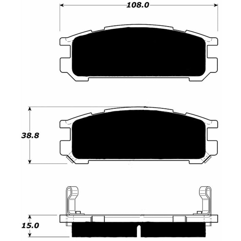 Porterfield Brake Pads for 1995 SUBARU LEGACY WAGON
