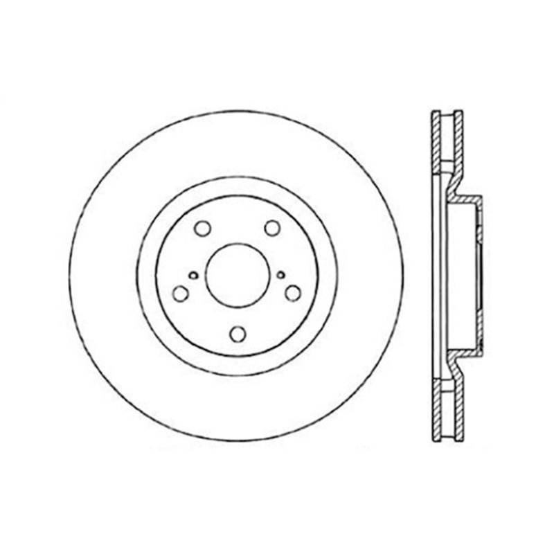 StopTech 93-98 Toyota Supra Turbo Drilled Left Front Rotor