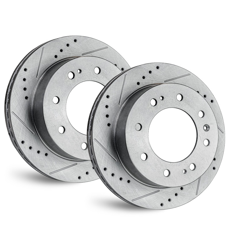 APF Front Brake Rotors Compatible for Ford Taurus X Zinc Drilled/Slot 2008-2009 | 315 MM / 12.402 Inch Rotor Diameter | OEM Fitment | Rust Free | 10YR WTY | 2 Rotors