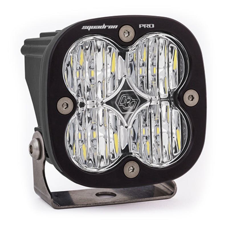 Baja Designs Squadron Pro Black Wide Cornering Pattern LED Light Pod – Clear