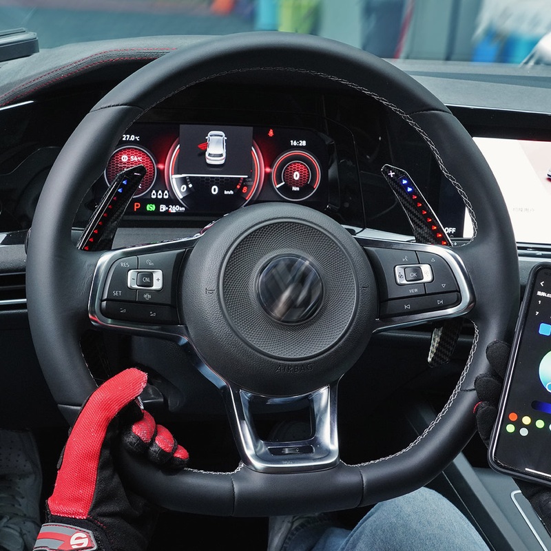 LED Paddle Shifters for Volkswagen GTI Golf 7 MK7 7.5 R GTI 2015-19