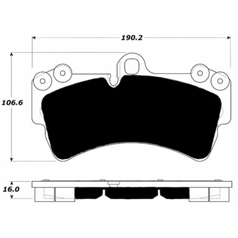 Porterfield Brake Pads for 2007 VOLKSWAGEN TOUAREG V10 – 5.0L