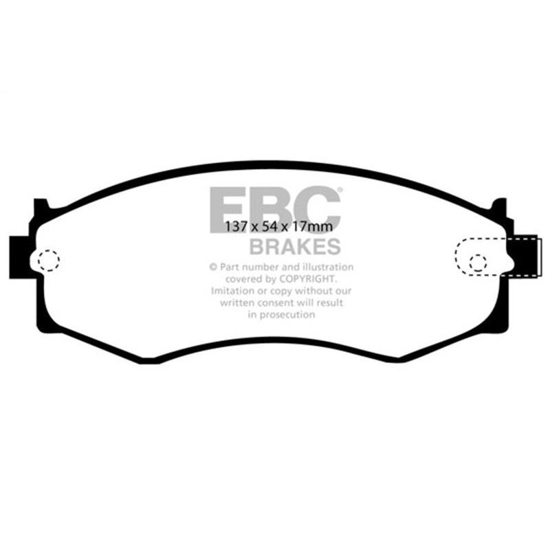 EBC 91-97 Infiniti G20 2.0 Redstuff Front Brake Pads