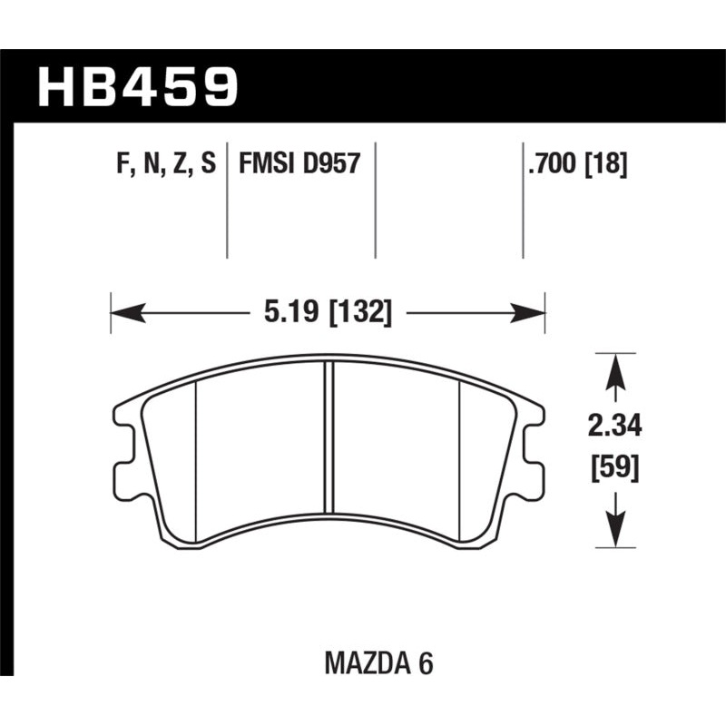 Hawk Performance Ceramic Street Brake Pads