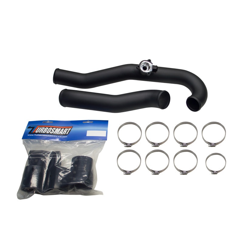 Turbosmart AL Charge Pipe Kit w/Hardware – Black  | 2015-2021 Ford Mustang EcoBoost (TS-0203-5001)