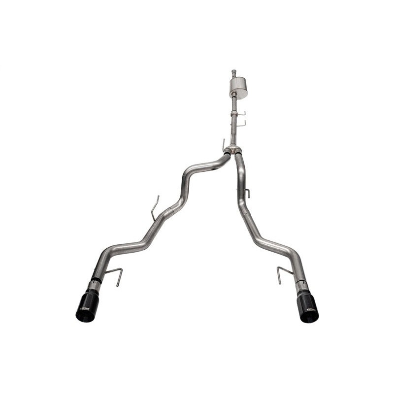 Corsa 2021-2025 Ford F-150 SuperCrew/5.5ft Bed 3.5L V6 Sport Cat-Back Dual Rear Exit-Black PVD
