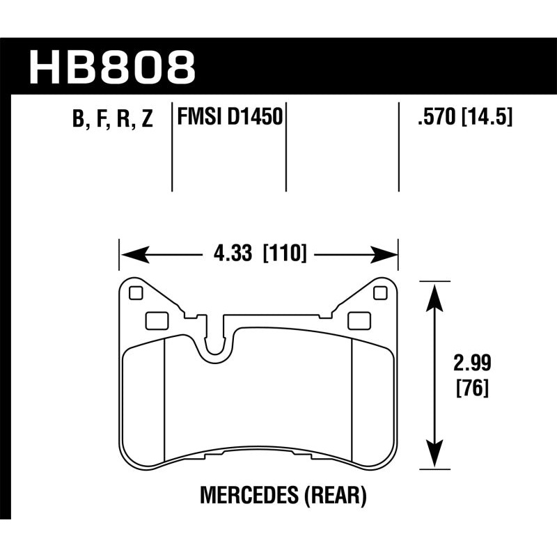 Hawk 10-15 Mercedes-Benz E63 AMG / 14-16 Mercedes-Benz E63 AMG S Ceramic Street Rear Brake Pads