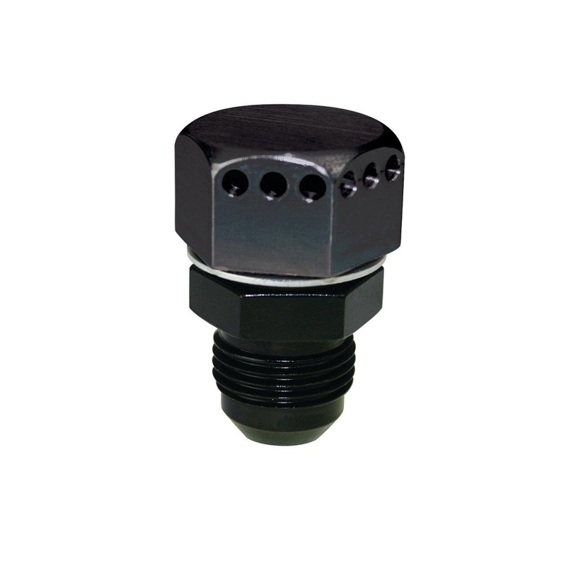 Moroso Poitive Seal Vented Fitting -10An Male – Aluminum – Single