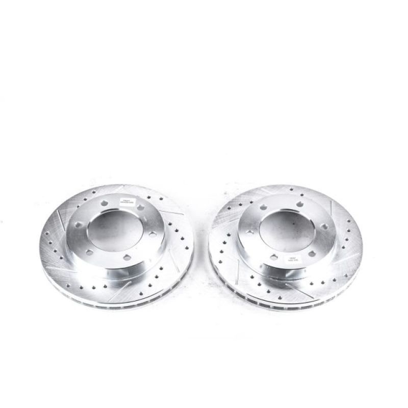 Power Stop Front Evolution Drilled & Slotted Rotors Pair Honda Passport 2002 | JBR965XPR