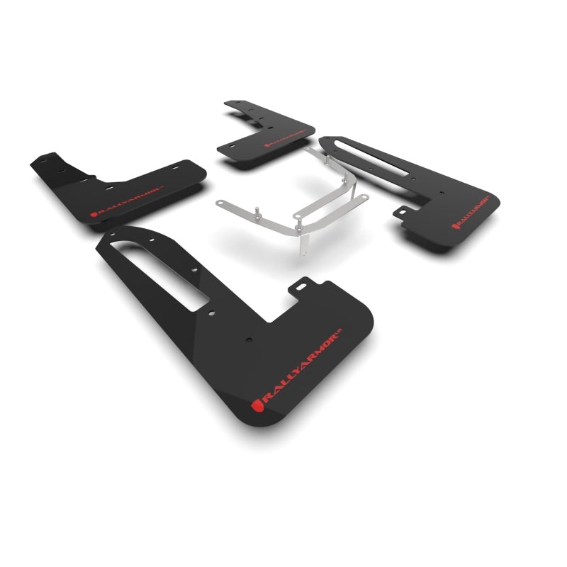 Rally Armor 23-25 Honda Civic Type R Black Mud Flap Red Logo