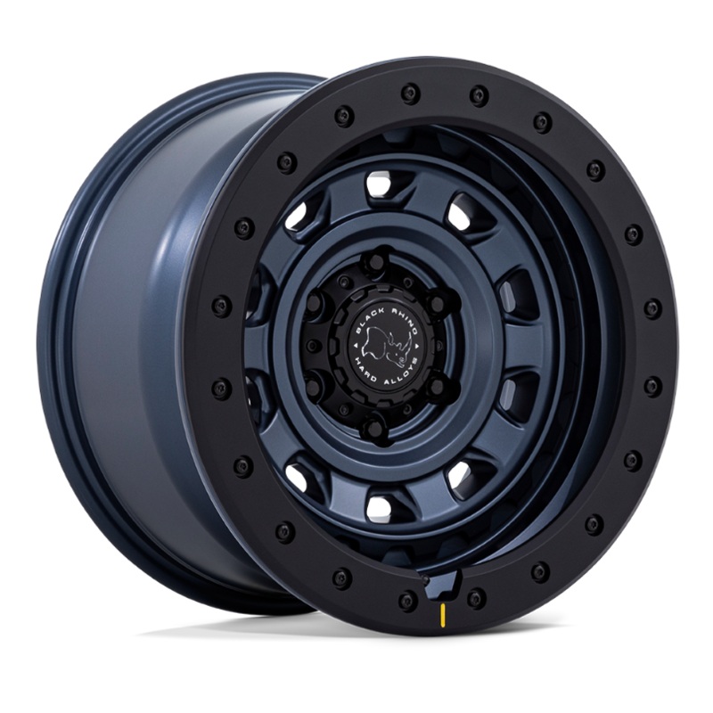 17×9.0 Black Rhino Xplorer BR023 Metallic Blue w/ Matte Black Lip