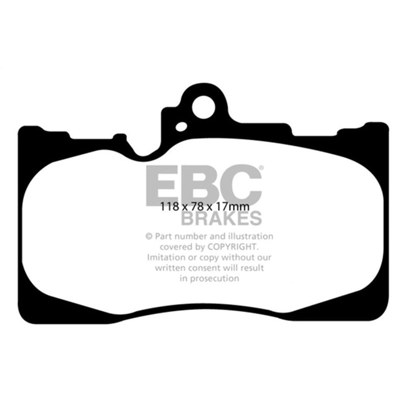 EBC 07-08 Lexus GS350 3.5 RWD Greenstuff Front Brake Pads