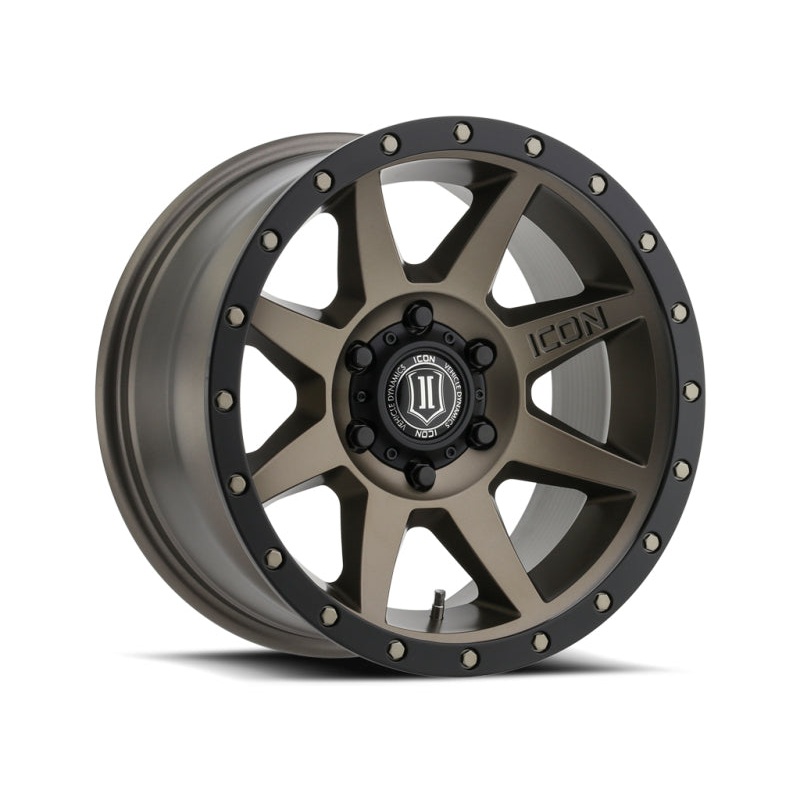 ICON Rebound 17×8.5 6×5.5 0mm Offset 4.75in BS 106.1mm Bore Bronze Wheel