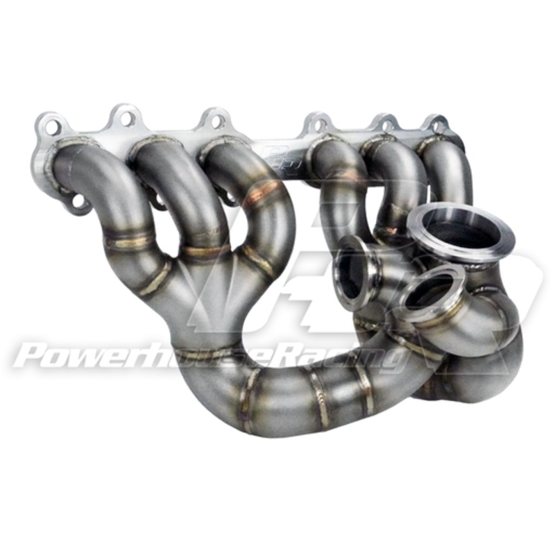 PHR V23QR Turbo Manifold for 2JZ-GTE  Cast  Precision “T4” V-band inlet (S and H Cover)  Single Scroll   Dual wastegate  Dual Gate 44, 45 or 46mm