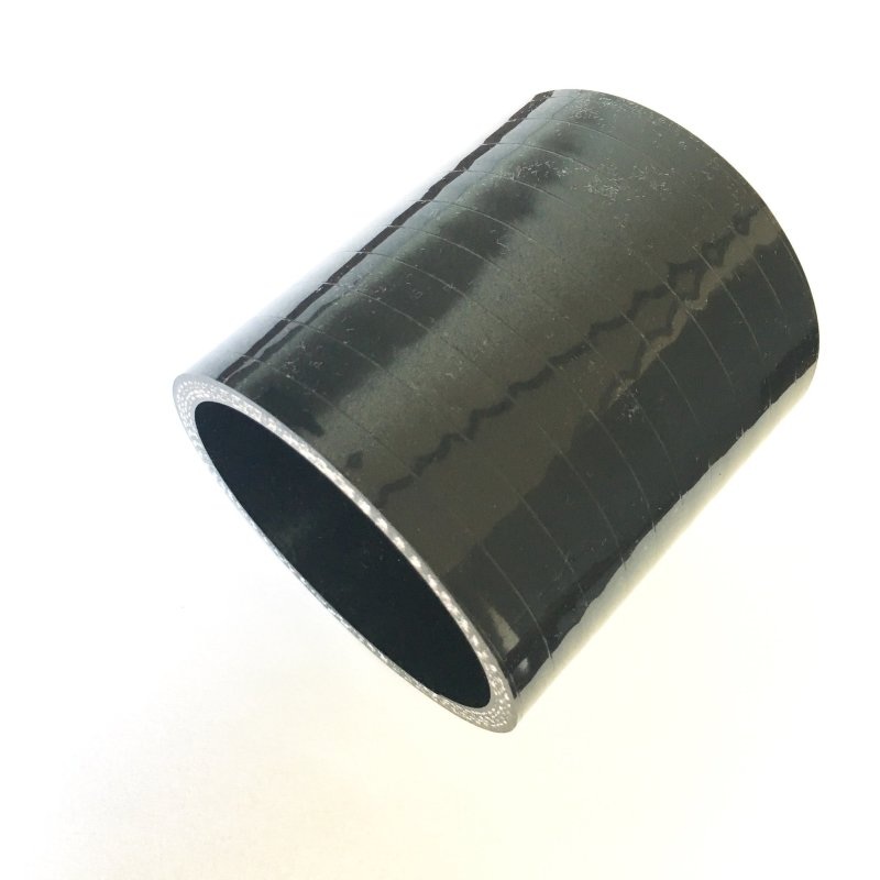 Stainless Bros 2.50in Straight 4-Ply Silicone Coupler – Black