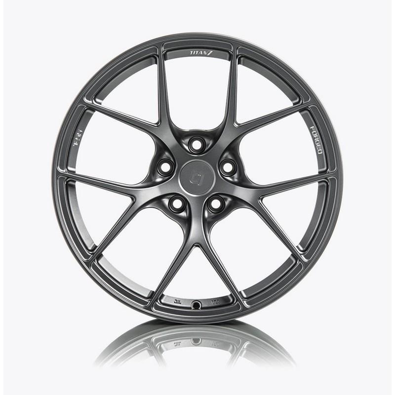 Titan 7 18 Inch T-S5 Satin Titanium Forged Wheels For Honda Civic Type R FK8