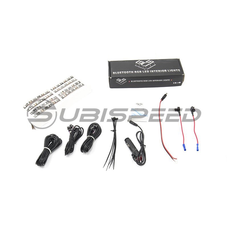 GCS RGB Interior Footwell Lighting Kit (Front & Rear w/ Bluetooth) – Universal