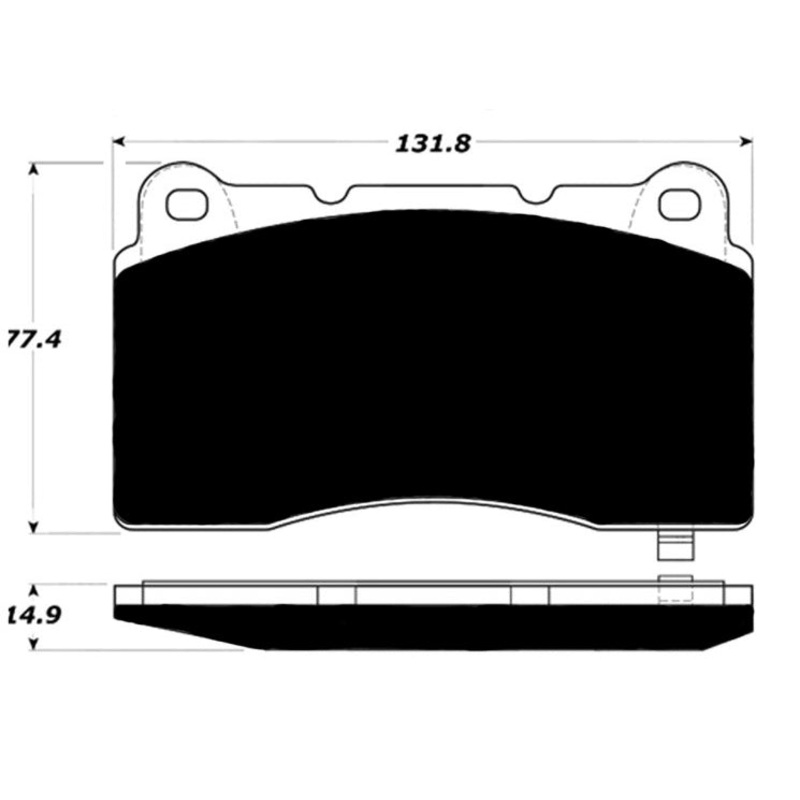 Porterfield Brake Pads for 2007 FORD MUSTANG Shelby GT500