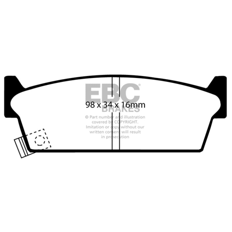 EBC 90-93 Infiniti M30 3.0 Redstuff Rear Brake Pads