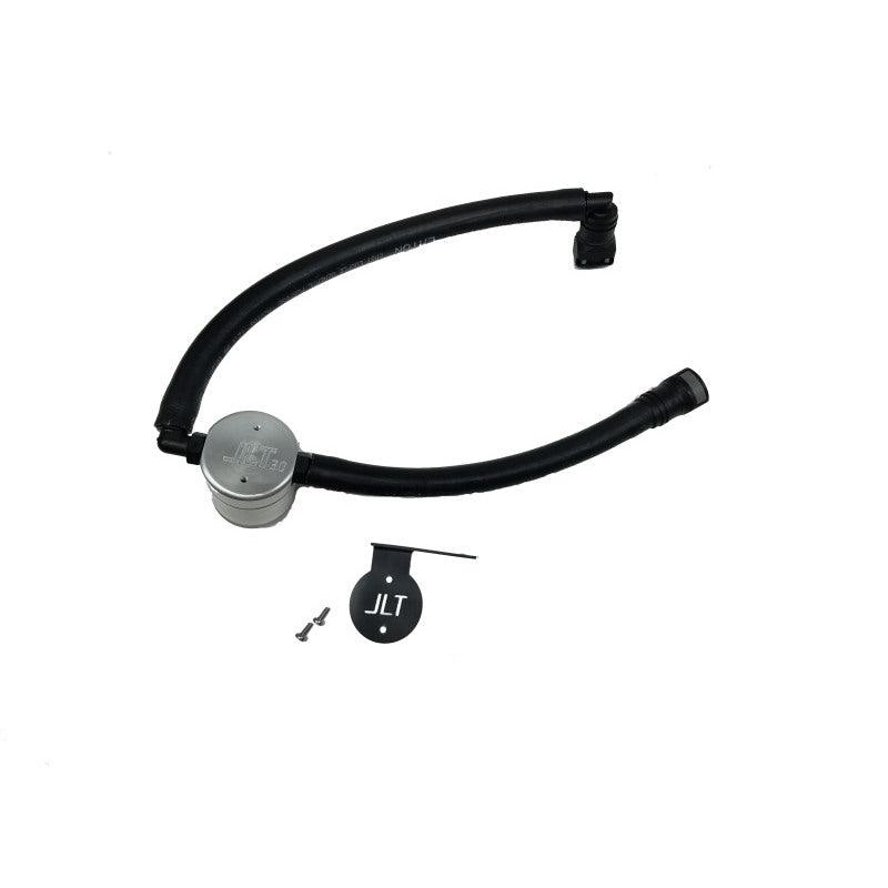 J&L 15-22 Ford Transit 150/250/350 3.5L EcoBoost Passenger Side Oil Separator 3.0 – Clear Anodiz