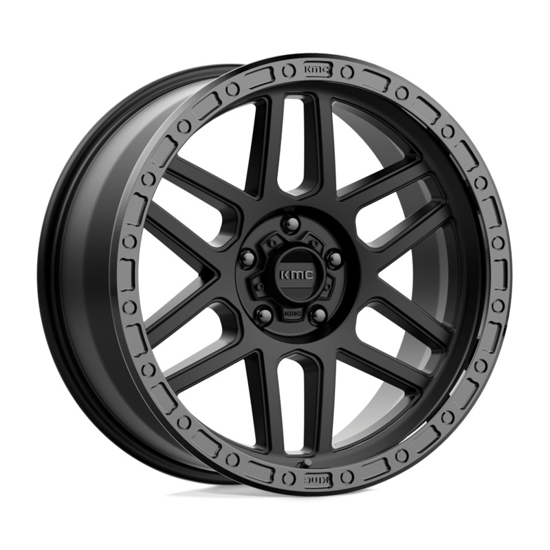 KMC Wheels KM544 Mesa 17″ 5×150 Satin Black With Gloss Black Lip