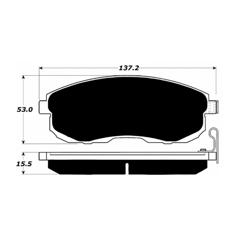 Porterfield Brake Pads for 2008 NISSAN SENTRA CVT