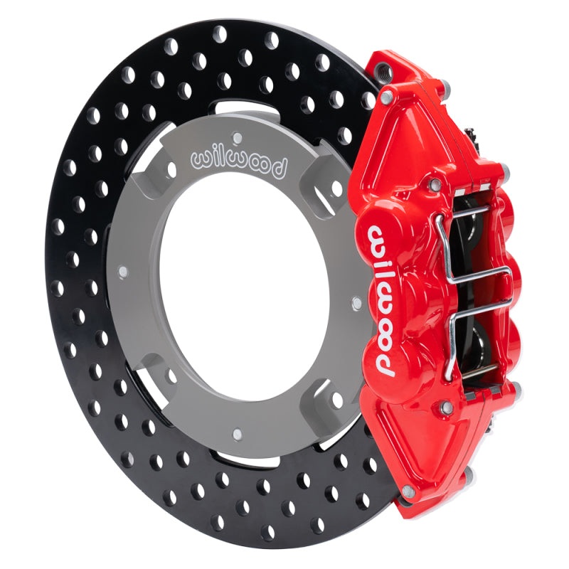 Wilwood 17-21 Can-Am X3RS Red 6-Piston Rear Kit 11.25in – Drilled Rotors
