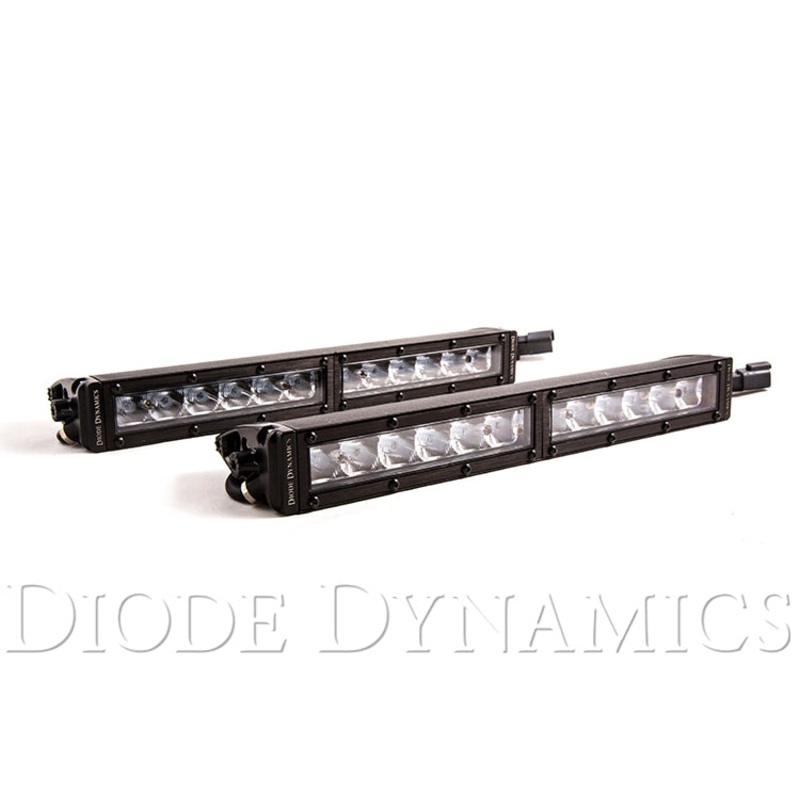 12 Inch LED Light Bar  Single Row Straight Clear Driving Pair Stage Series Diode Dynamics