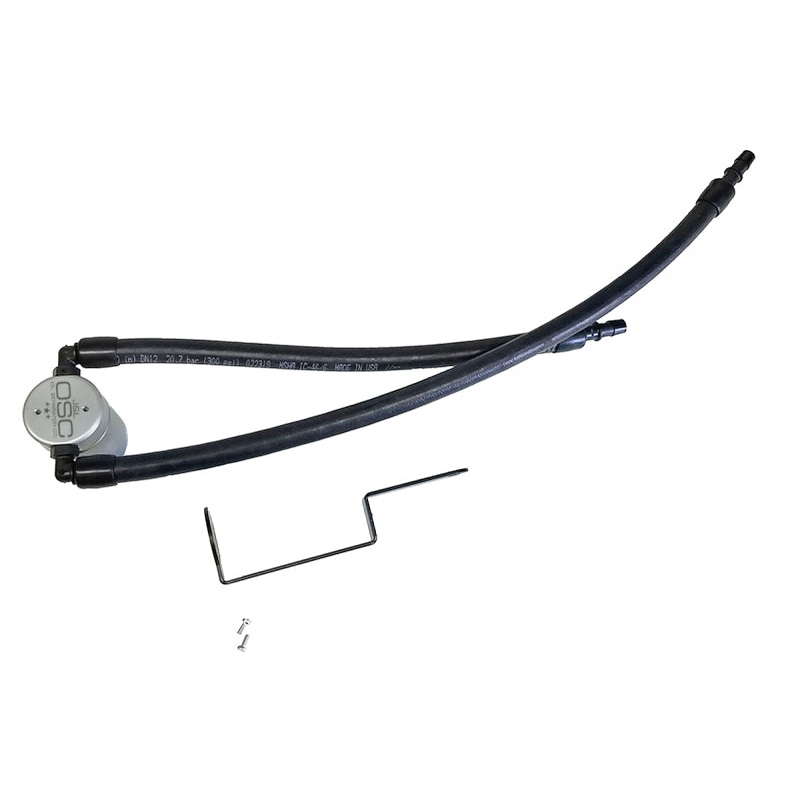 J&L 11-25 Jeep Grand Cherokee 5.7L Passenger Side Oil Separator 3.0 – Clear Anodized