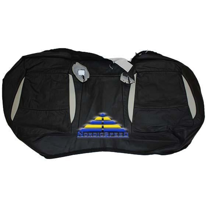 Leather Seat Cover B09 Black/Beige Rear Bottom OEM SAAB
