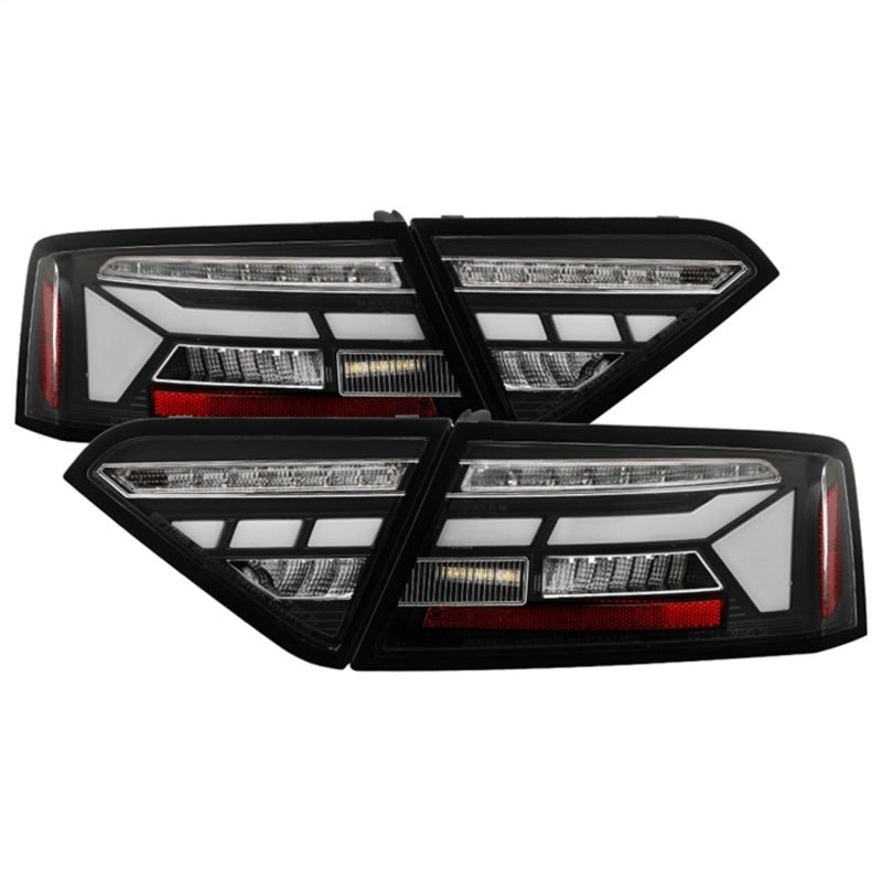 Spyder Apex 13-17 Audo A5 / S5 / RS5 (Factory LED) LED Tail Lights – Blk (ALT-YD-AA513LED-SEQGR-BK)