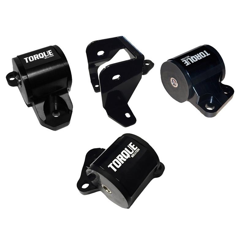 Torque Solution 3-Bolt Billet Aluminum Engine Mount Kit | 1996-2000 Honda Civic B or D Series Engine (TS-HA-EK3)