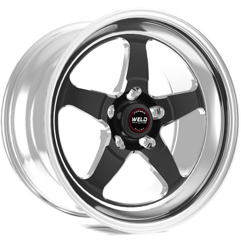 Weld S71 17×10.5 / 5×5 BP / 7.7in BS Black Wheel (High Pad) – Single-Beadlock