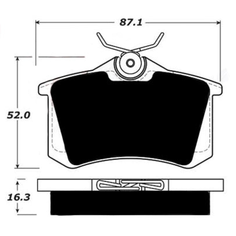 Porterfield Brake Pads for 2003 VOLKSWAGEN JETTA GLS TDI